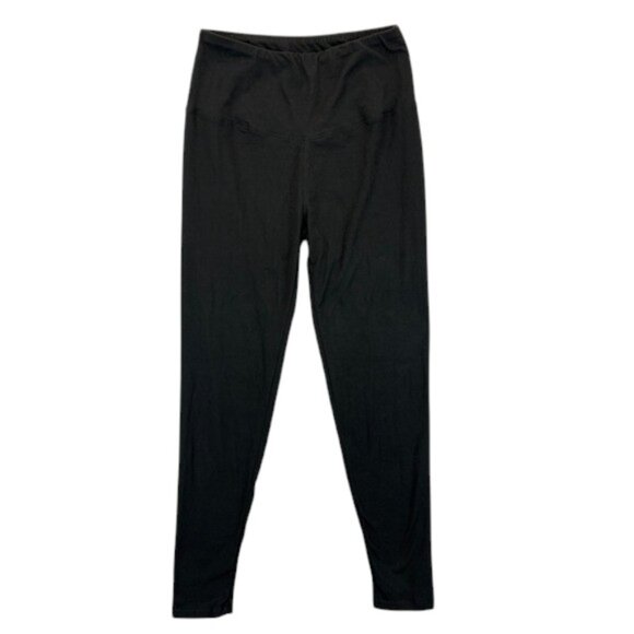VIV Collection Leggings Women’s One Size Black High Waist Soft Stretch Yoga NWT - Picture 1 of 13